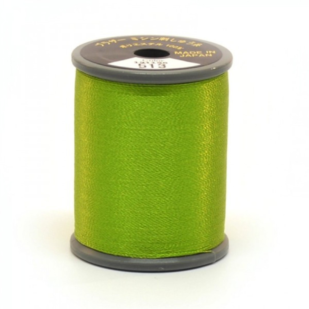 Brother Embroidery Thread - 300m - Lime Green 513 image 0